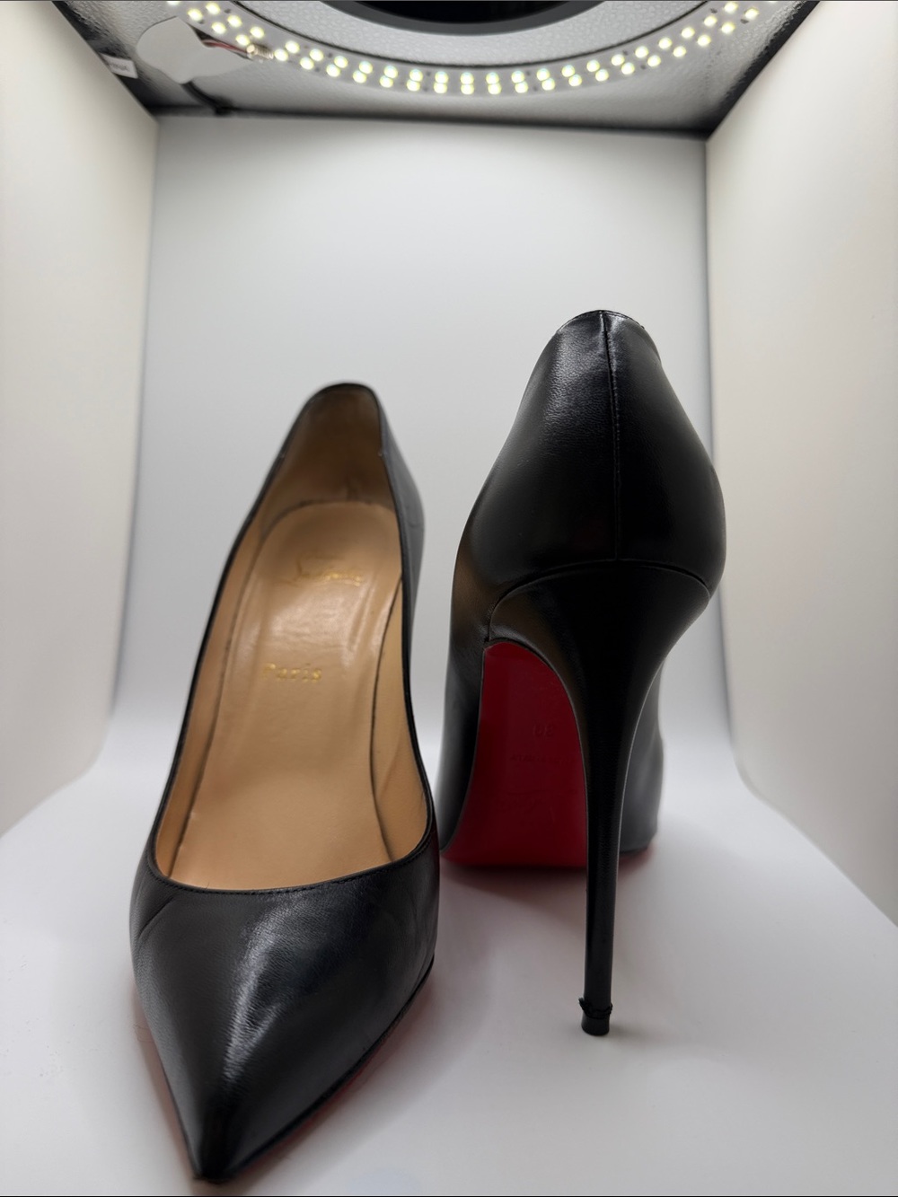 Christian Louboutin Pigalle 120 black leather (Size EU 39) - Picture 6 of 7